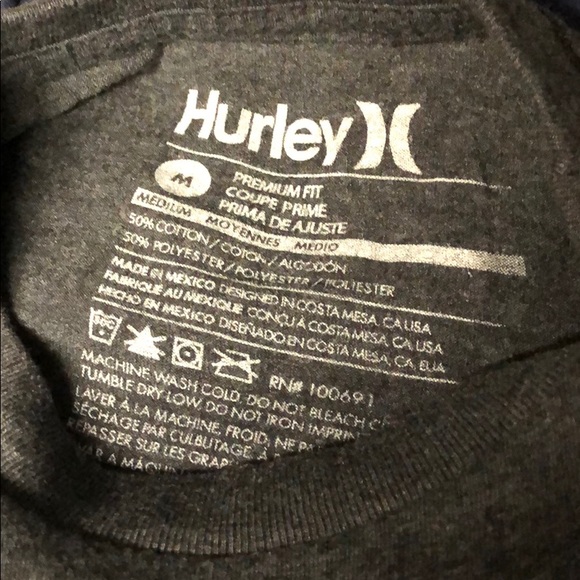 Hurley logo t shirt size medium - Picture 3 of 3